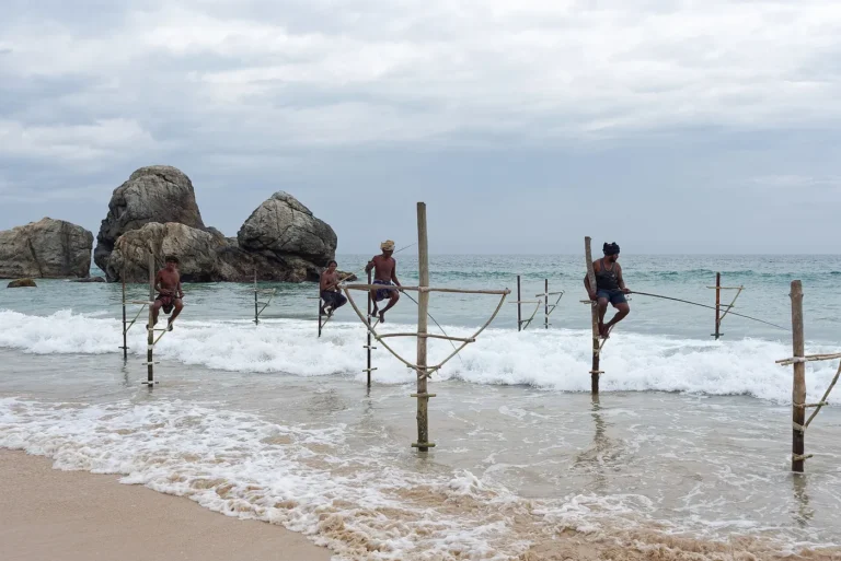 Stilt fishermen near Koggala, Sri Lanka – Island Walkers